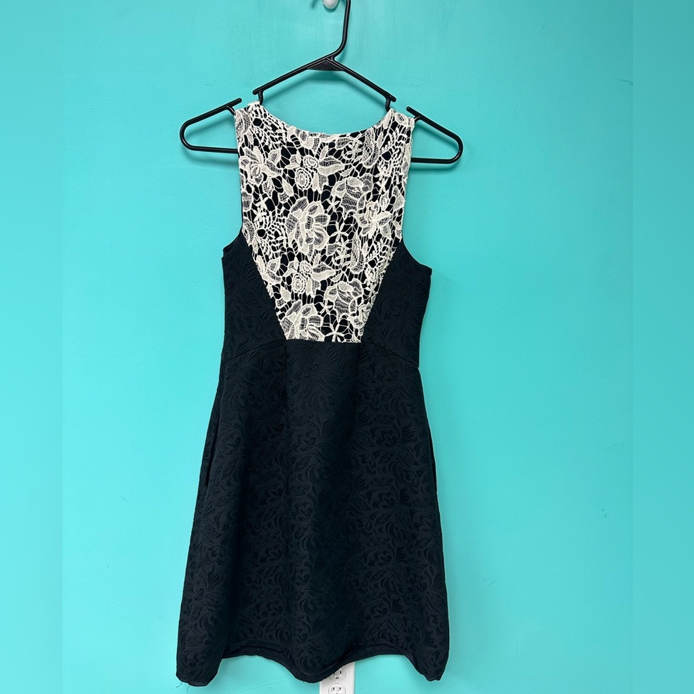 Moulinette soeurs black and white womens tank top dress